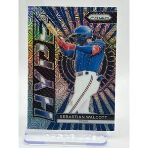 2024 Panini Prizm Baseball Sebastian Walcott Mojo Prizm Refractor 18/25 SP Texas